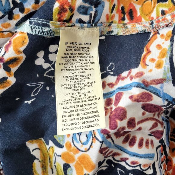 Akemi + Kin Bohemian Beaded Floral Midi Dress With V-Neck & Long Sleeves Anthrop - Picture 6 of 8